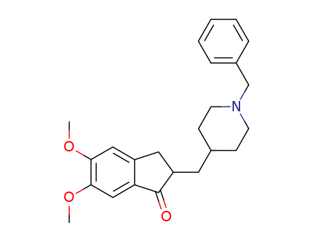 120014-06-4,2-[(1-Benzyl-4-piperidyl)methyl]-5,6-dimethoxy-2,3-dihydroinden-1-one,1-Benzyl-4-[(5,6-dimethoxy-1-oxoindan-2-yl)methyl]piperidine;Donepezil base;