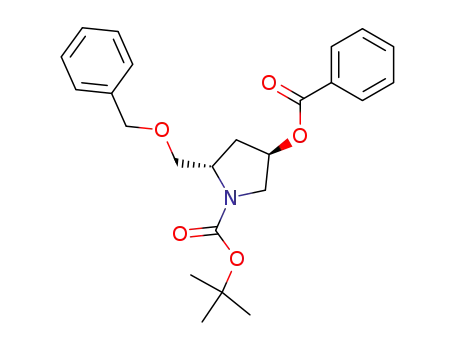 (2S,4R)-4-Benzoyloxy-2-benzyloxymethyl-pyrrolidine-1-carboxylic acid tert-butyl ester