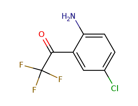 Molecular Structure of 154598-53-5 (1-(2-Amino-5-chlorophenyl)-2,2,2-trifluoroethanone)