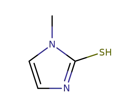 Molecular Structure of 60-56-0 (Methimazole)