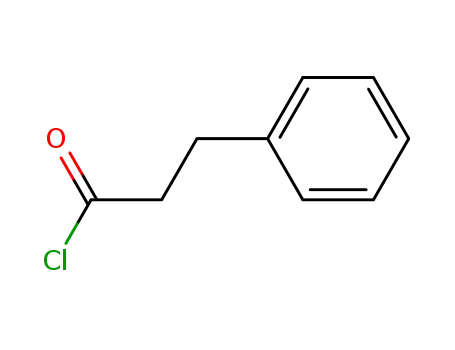 Molecular Structure of 645-45-4 (Hydrocinnamoyl chloride)