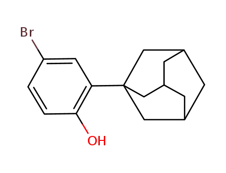 Molecular Structure of 104224-68-2 (2-(1-Adamantyl)-4-bromophenol)