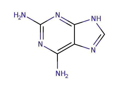 Molecular Structure of 1904-98-9 (2,6-Diaminopurine)
