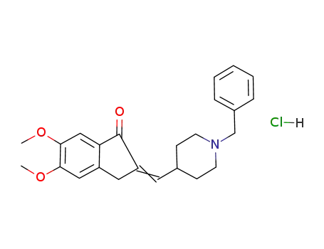 1-benzyl-4-<(5,6-dimethoxy-1-oxoindan-2-ylidenyl)methyl>piperidine hydrochloride