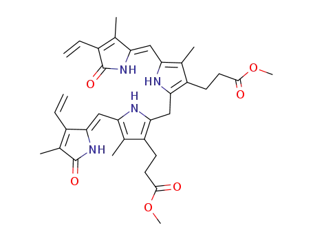 Molecular Structure of 19792-68-8 (BILIRUBIN DIMETHYL ESTER)