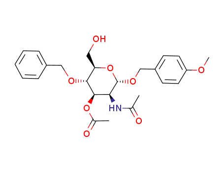Acetic acid (2S,3S,4R,5S,6R)-3-acetylamino-5-benzyloxy-6-hydroxymethyl-2-(4-methoxy-benzyloxy)-tetrahydro-pyran-4-yl ester