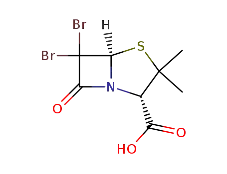 Molecular Structure of 24158-88-1 (6,6-DIBROMOPENICILLANIC ACID)