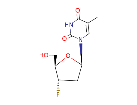 25526-93-6,3'-Deoxy-3'-fluorothymidine,1-(3'-Deoxy-3'-fluoro-b-D-pentofuranosyl)thymine;3'-Deoxy-3'-fluorothymidine;3'-Fluoro-3'-deoxythymidine;3'-Fluorodeoxythymidine;3'-Fluorothymidine;Alovudine;CL 184824;FLT;MIV 310;NSC 140025;thymidine, 3'-deoxy-3'-fluoro-;1-[(2R,4S,5R)-4-fluoro-5-(hydroxymethyl)oxolan-2-yl]-5-methylpyrimidine-2,4-dione;
