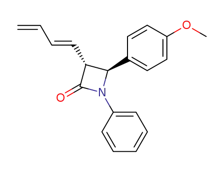 trans-3-(1,3-butadienyl)-1-phenyl-(4-methoxyphenyl)azetidin-2-one
