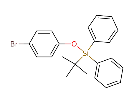 Molecular Structure of 127481-94-1 (Silane, (4-bromophenoxy)(1,1-dimethylethyl)diphenyl-)