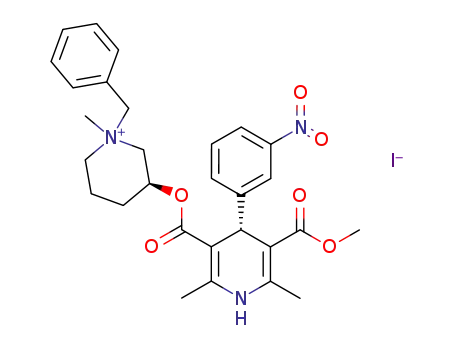 (S)-1-Benzyl-3-[(R)-5-methoxycarbonyl-2,6-dimethyl-4-(3-nitro-phenyl)-1,4-dihydro-pyridine-3-carbonyloxy]-1-methyl-piperidinium; iodide
