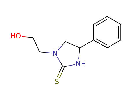 Molecular Structure of 69510-65-2 (2-Imidazolidinethione, 1-(2-hydroxyethyl)-4-phenyl-)