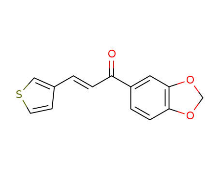 (E)-1-benzo[1,3]dioxol-5-yl-3-thiophen-3-ylpropenone