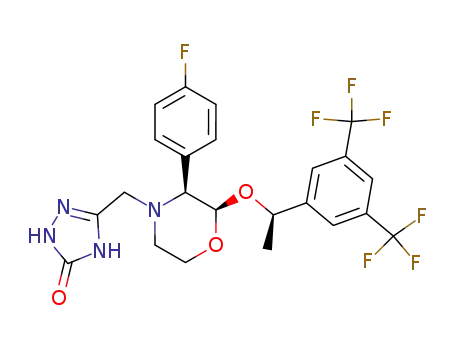 Molecular Structure of 170729-80-3 (Aprepitant)