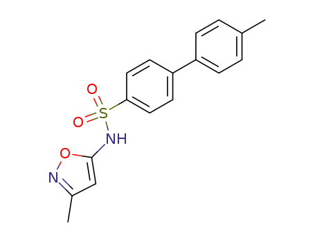 Molecular Structure of 184036-44-0 ([1,1'-Biphenyl]-4-sulfonamide, 4'-methyl-N-(3-methyl-5-isoxazolyl)-)