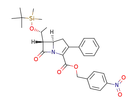 (5R,6S)-6-[(R)-1-(tert-Butyl-dimethyl-silanyloxy)-ethyl]-7-oxo-3-phenyl-1-aza-bicyclo[3.2.0]hept-2-ene-2-carboxylic acid 4-nitro-benzyl ester