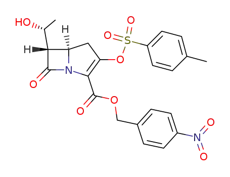 (5R,6S)-6-((R)-1-Hydroxy-ethyl)-7-oxo-3-(toluene-4-sulfonyloxy)-1-aza-bicyclo[3.2.0]hept-2-ene-2-carboxylic acid 4-nitro-benzyl ester