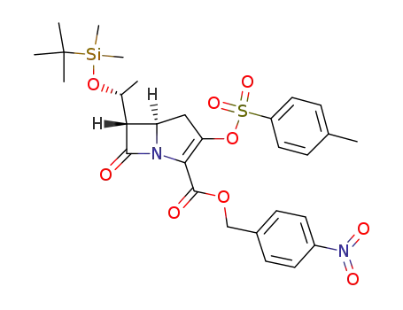 (5R,6S)-6-[(R)-1-(tert-Butyl-dimethyl-silanyloxy)-ethyl]-7-oxo-3-(toluene-4-sulfonyloxy)-1-aza-bicyclo[3.2.0]hept-2-ene-2-carboxylic acid 4-nitro-benzyl ester
