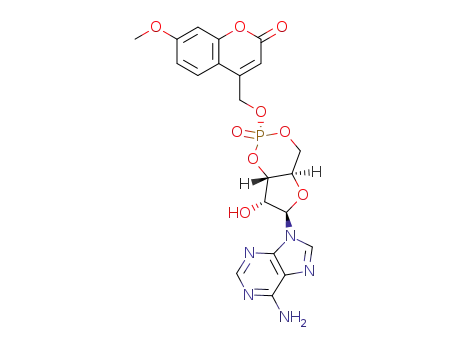 equatorial-(7-methoxycoumarin-4-yl)methyl adenosine cyclic 3',5'-monophosphate