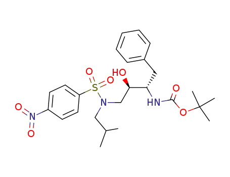 [(1S,2R)-3-[(4-nitrophenylsulfonyl)(2-methylpropyl)amino]-2-hydroxy-1-(phenylmethyl)propyl]carbamic acid tert-butyl ester