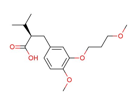 Benzenepropanoicacid, 4-methoxy-3-(3-methoxypropoxy)-a-(1-methylethyl)-, (aR)-