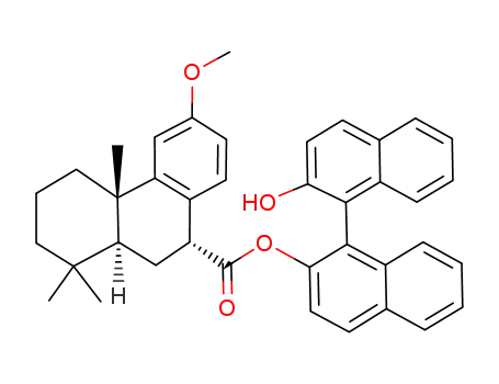 (R)-(+)-2'-Hydroxy-1,1'-binaphthyl-2-yl (4aS,9R,10aS)-1,2,3,4,4a,9,10,10a-octahydro-6-methoxy-1,1,4a-trimethylphenanthrene-9-carboxylate