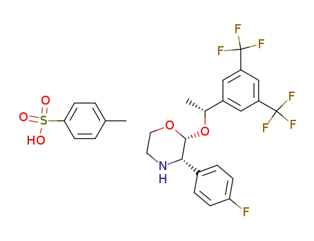 (2R,3S)-2-((R)-1-(3,5-bis(trifluoromethyl)phenyl)ethoxy)-3-(4-fluorophenyl)morpholine 4-methylbenzenesulfonate