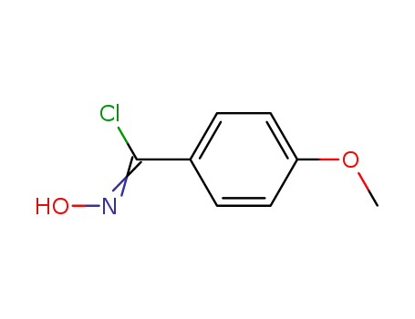 Molecular Structure of 38435-51-7 (N-HYDROXY-4-METHOXYBENZENECARBOXIMIDOYL CHLORIDE)