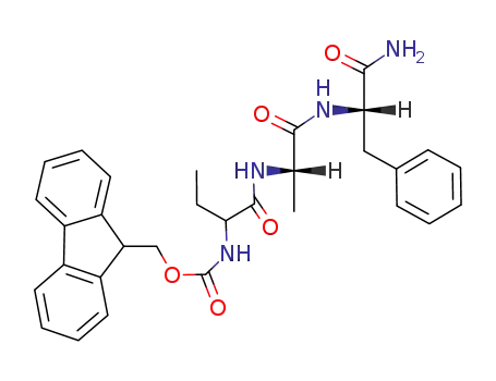 {1-[(S)-1-((S)-1-Carbamoyl-2-phenyl-ethylcarbamoyl)-ethylcarbamoyl]-propyl}-carbamic acid 9H-fluoren-9-ylmethyl ester