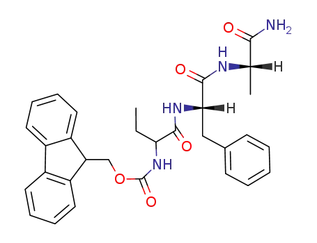 {1-[(S)-1-((S)-1-Carbamoyl-ethylcarbamoyl)-2-phenyl-ethylcarbamoyl]-propyl}-carbamic acid 9H-fluoren-9-ylmethyl ester