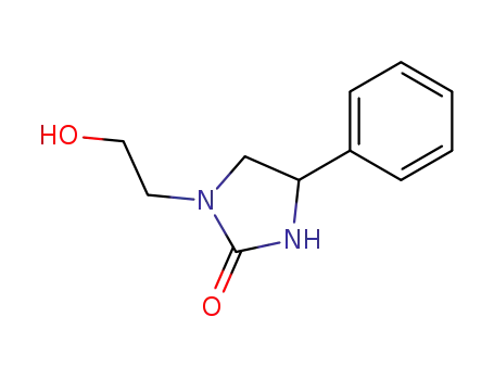 Molecular Structure of 65329-72-8 (2-Imidazolidinone, 1-(2-hydroxyethyl)-4-phenyl-)