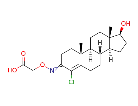 [(8R,9S,10R,13S,14S,17S)-4-Chloro-17-hydroxy-10,13-dimethyl-1,2,6,7,8,9,10,11,12,13,14,15,16,17-tetradecahydro-cyclopenta[a]phenanthren-(3E)-ylideneaminooxy]-acetic acid