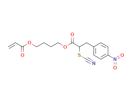 acrylic acid 4-[3-(4-nitro-phenyl)-2-thiocyanato-propionyloxy]-butyl ester