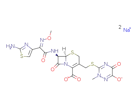 Molecular Structure of 74578-69-1 (Ceftriaxone sodium)