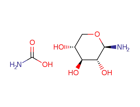 (2R,3R,4S,5R)-2-Amino-tetrahydro-pyran-3,4,5-triol; compound with carbamic acid