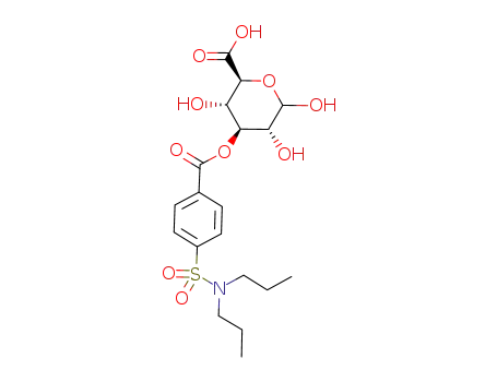 3-O-[p-(dipropylsulfamoyl)benzoyl]-D-glucopyranuronic acid