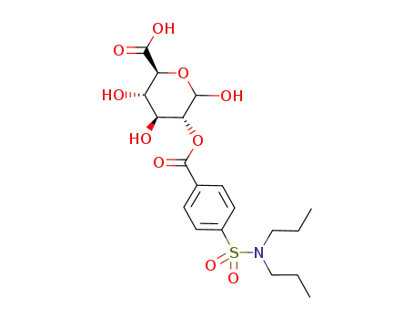 2-O-[p-(dipropylsulfamoyl)benzoyl]-D-glucopyranuronic acid