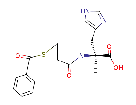 N2-(S-benzoyl-3-mercaptopropanoyl)-L-histidine