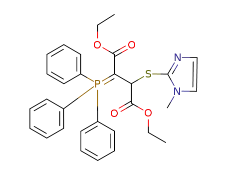 diethyl 2-[(1-methyl-1H-imidazol-2-yl)sulfanyl]-3-(1,1,1-triphenyl-λ5-phosphanylidene)succinate
