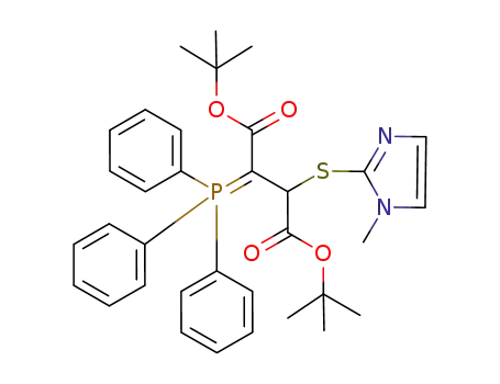 di-tert-butyl 2-[(1-methyl-1H-imidazol-2-yl)sulfanyl]-3-(1,1,1-triphenyl-λ5-phosphanylidene)succinate
