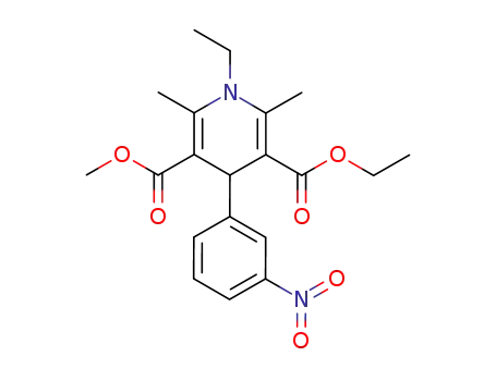 1-ethyl-2,6-dimethyl-4-(3-nitro-phenyl)-1,4-dihydro-pyridine-3,5-dicarboxylic acid 3-ethyl ester 5-methyl ester