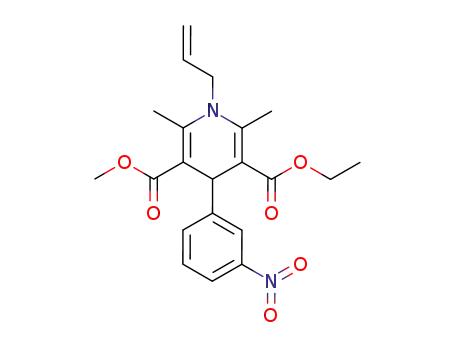 1-allyl-2,6-dimethyl-4-(3-nitro-phenyl)-1,4-dihydro-pyridine-3,5-dicarboxylic acid 3-ethyl ester 5-methyl ester