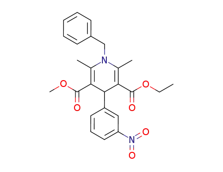 1-benzyl-2,6-dimethyl-4-(3'-nitrophenyl)-1,4-dihydropyridine-3,5-dicarboxylic acid 3-methyl ester 5-ethyl ester