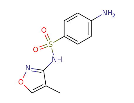 Molecular Structure of 1829-84-1 (Benzenesulfonamide, 4-amino-N-(4-methyl-3-isoxazolyl)-)