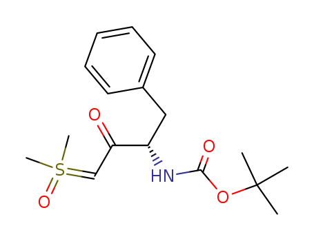 Sulfoxonium, dimethyl-,(3S)-3-[[(1,1-dimethylethoxy)carbonyl]amino]-2-oxo-4-phenylbutylide (9CI)