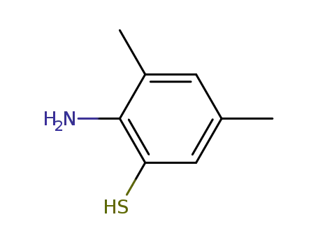 Molecular Structure of 56536-88-0 (Benzenethiol, 2-amino-3,5-dimethyl-)