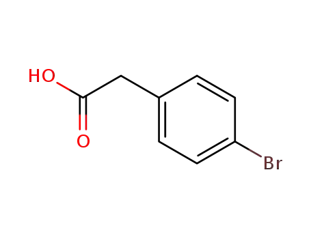 Molecular Structure of 1878-68-8 (4-Bromophenylacetic acid)