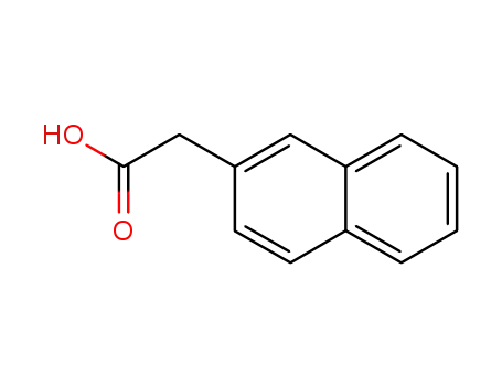 Molecular Structure of 581-96-4 (2-Naphthylacetic acid)
