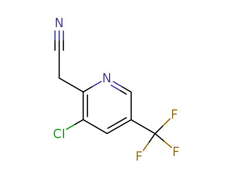 157764-10-8,2-[3-Chloro-5-(trifluoroMethyl)-2-pyridinyl]-acetonitrile,2-[3-Chloro-5-(trifluoromethyl)-2-pyridinyl]-acetonitrile;2-(3-chloro-5-(trifluoromethyl)pyridin-2-yl)acetonitrile;[3-chloro-5-(trifluoromethyl)-2-pyridinyl] acetonitrile;3-chloro-5-trifluoromethyl pyridine-2-acetonitrile;2-[3-chloro-5-(trifluoromethyl)pyridin-2-nyl]acetonitrile;3-chloro-5-(trifluoromethyl)pyridin-2-ylacetonitrile;