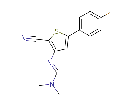 (E)-N'-(2-cyano-5-(4-fluorophenyl)thiophen-3-yl)-N,N-dimethylformimidamide